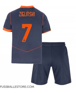 Günstige Inter Milan Piotr Zielinski #7 3rd trikot Kinder 2025-26 Kurzarm (+ Kurze Hosen)